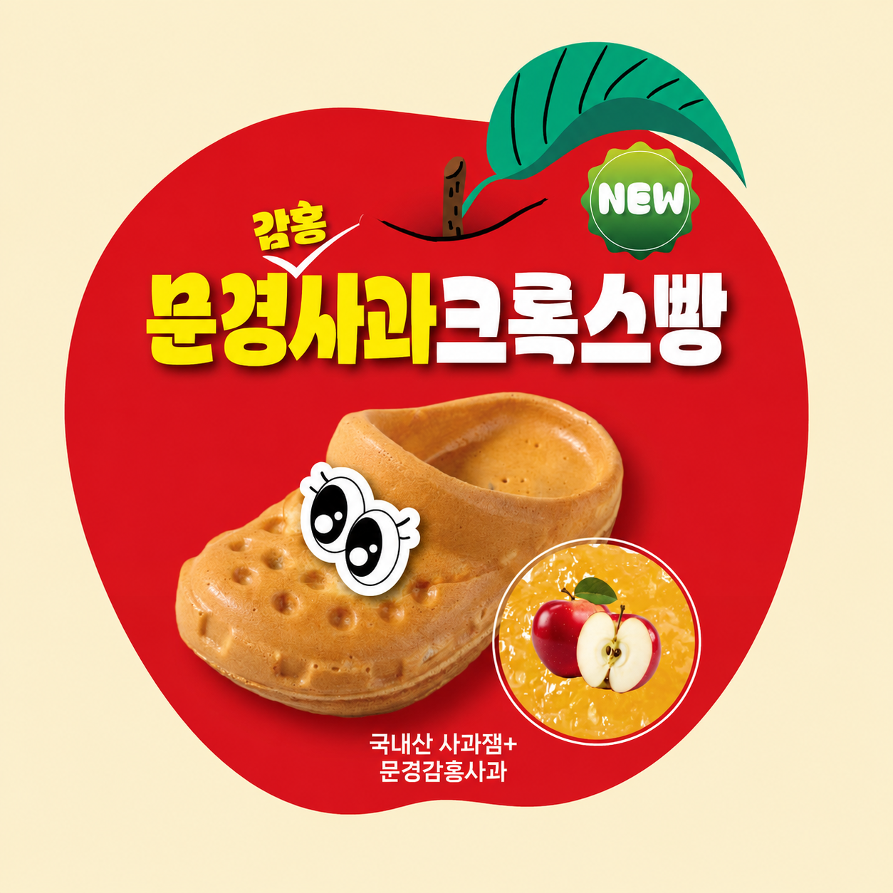 감홍 문경사과 크록스빵 공식 포스터